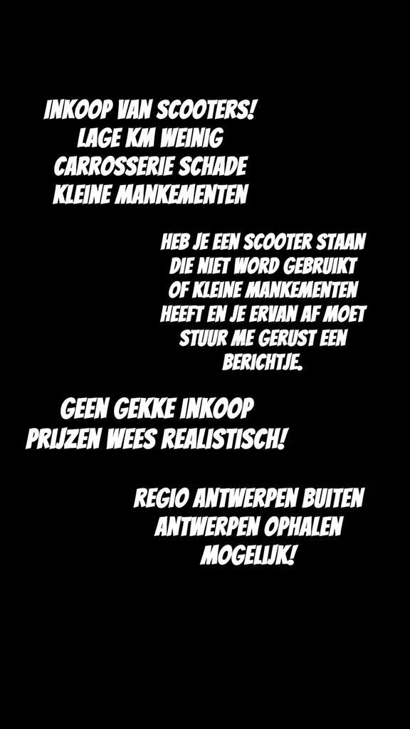 INKOOP SCOOTERS GEZOCHT!, Vacatures, Vacatures | Schoonmaak en Facilitaire diensten, Starter, Overige vormen, Geschikt als bijbaan