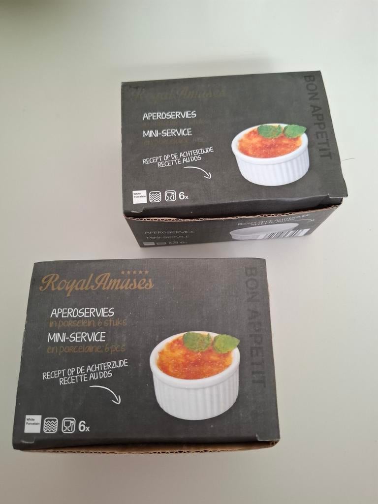 Soufflé potjes in porselein, Ophalen