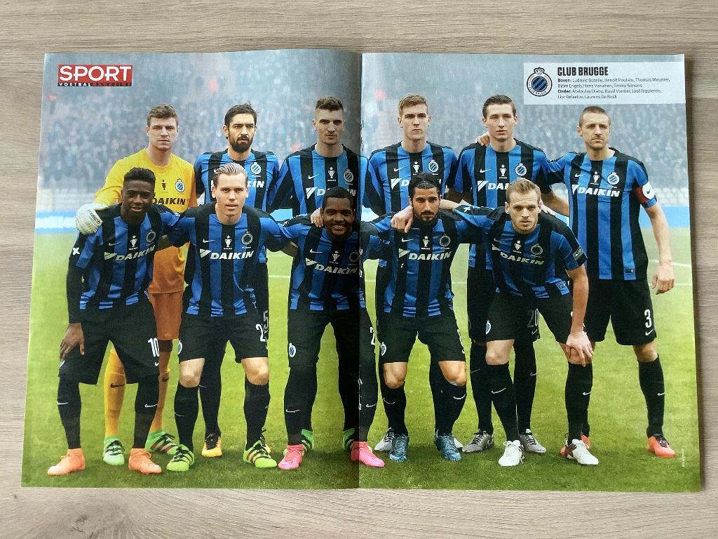 Poster Club Brugge 2016, Enlèvement ou Envoi, Comme neuf, Affiche, Image ou Autocollant