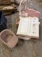 Poppen-verzorgingstafel en stoeltje, Enlèvement ou Envoi, Utilisé, Sanitaire