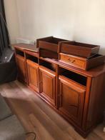 Vitrine, secrétaire, buffet et 3 chaises à vendre, Maison & Meubles, Armoires | Dressoirs, Enlèvement, Utilisé, Cerisier, Avec tablette(s)