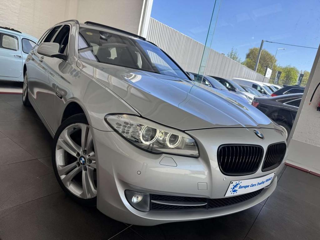 BMW 5 Serie 520 520 TOURING 2.0 D 183CH BVA CUIR GPS T-PANO, Auto's, BMW, Automaat, USB, Bedrijf, 5 deurs