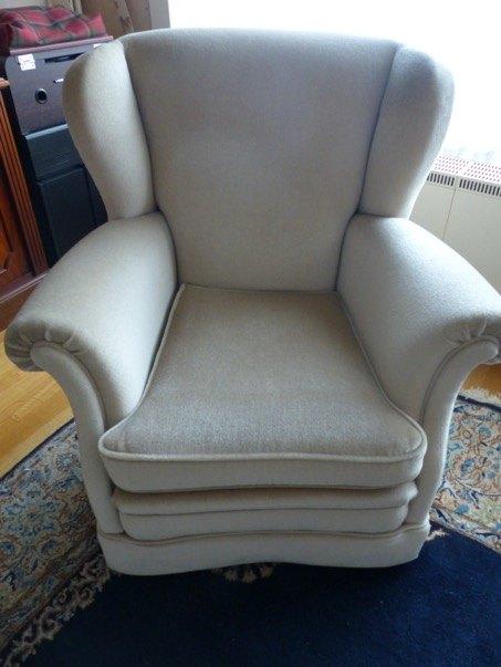 Zetel mohair, Huis en Inrichting, Fauteuils, Ophalen, 75 tot 100 cm, Zo goed als nieuw, 75 tot 100 cm