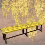 Antieke bank in geel tuinhout om te restaureren, Ophalen, Gebruikt, Hout