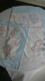 dekbedovertrek + kussensloop, Enlèvement ou Envoi, Comme neuf, Blanc, Housse de couette