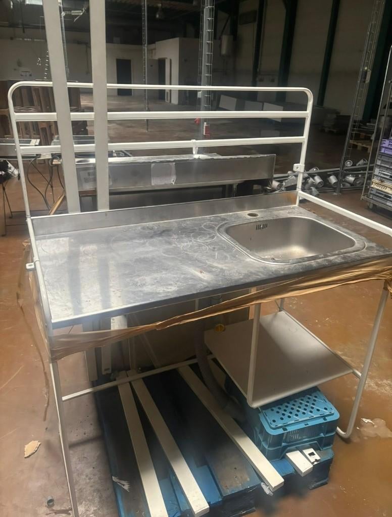 Professionele spoelbakken van roestvrij staal, Huis en Inrichting, Overige Huis en Inrichting, Gebruikt, Ophalen