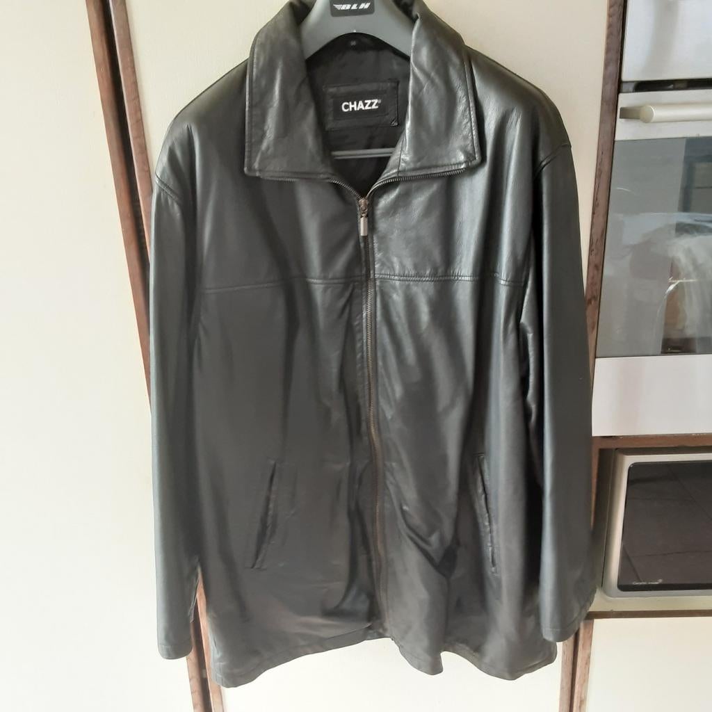 Lederen jas maat 50, Vêtements | Hommes, Grandes tailles, Enlèvement ou Envoi, Comme neuf