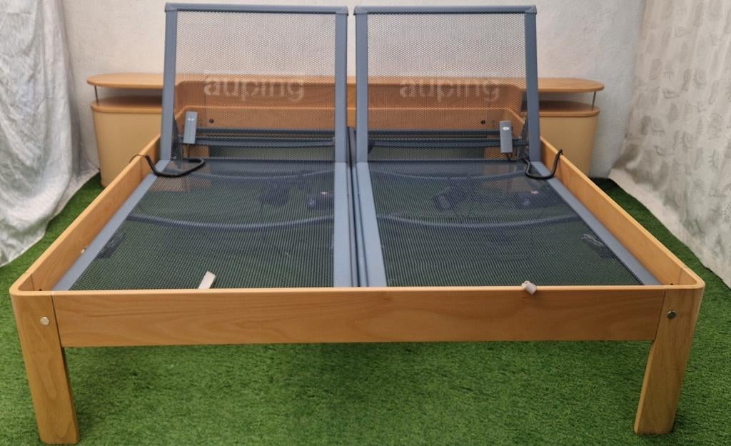 Auping Auronde Bed 180x200cm 48cm Hoog met Nachtkastjes, Ophalen of Verzenden