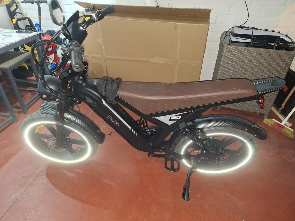 OUXI Fatbike 20" zwart met bruin, Ophalen, Nieuw, 50 km per accu of meer, Overige merken