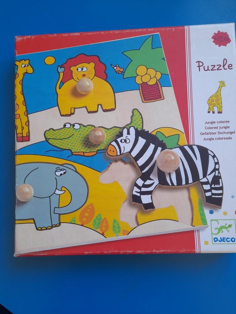 Stevige houten puzzel Djego, Ophalen of Verzenden
