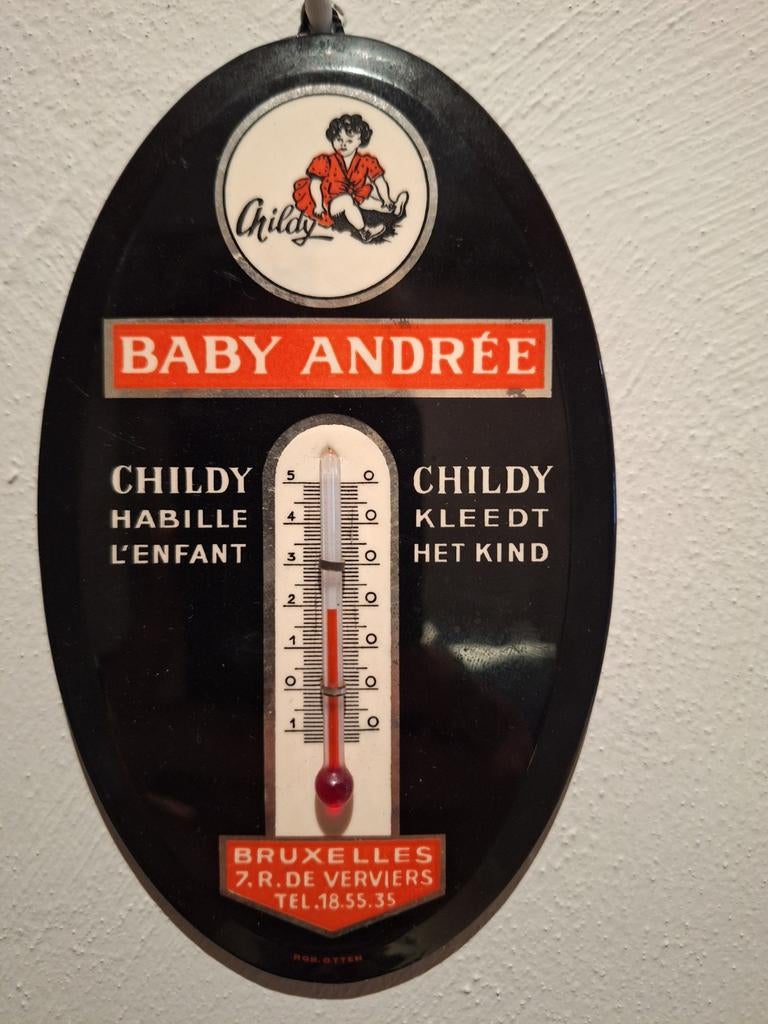 Oude thermometer Baby Andrée Brussel, Verzamelen, Ophalen