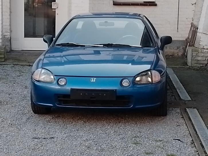 HONDA DE SOL, Auto's, Honda, Particulier, CRX, Benzine, Euro 2, Cabriolet, 2 deurs, Automaat, Blauw, Zwart, Velours, Voorwielaandrijving