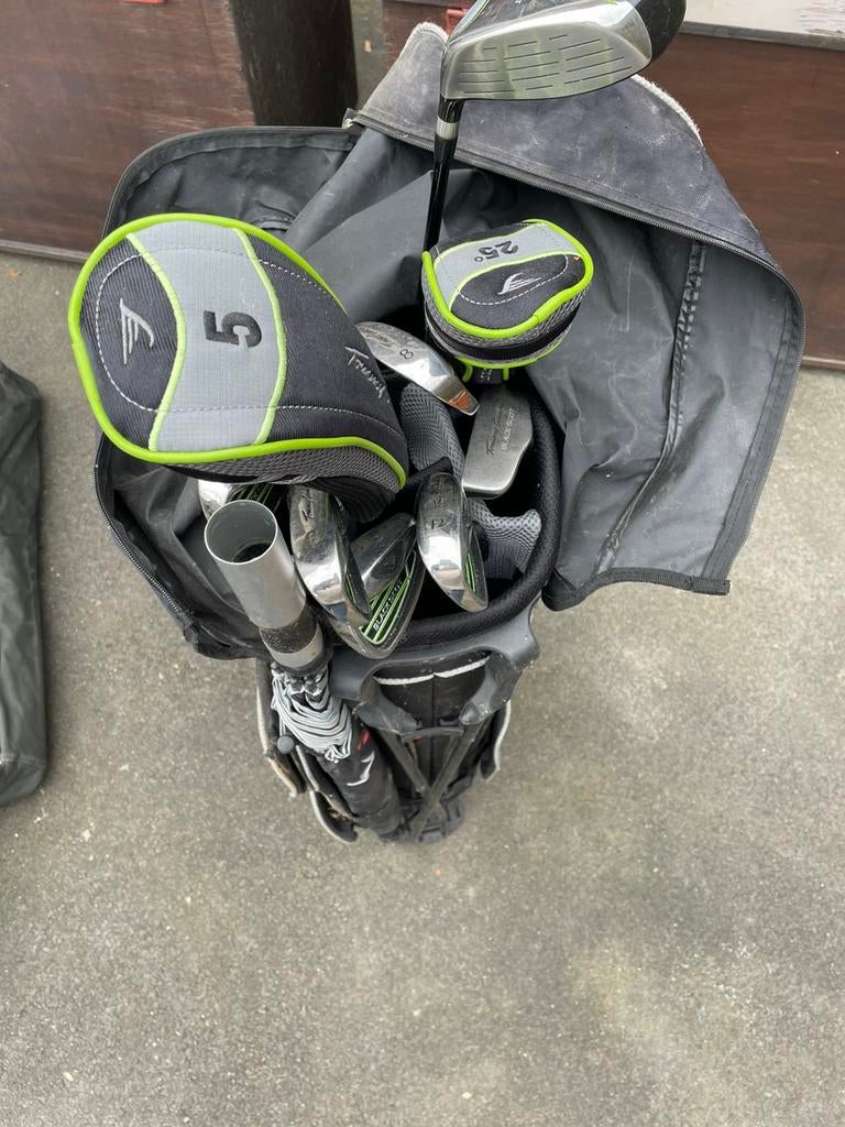 Set golfclubs van Tommy Armour black scott, Sport en Fitness, Golf, Ophalen, Zo goed als nieuw, Tas