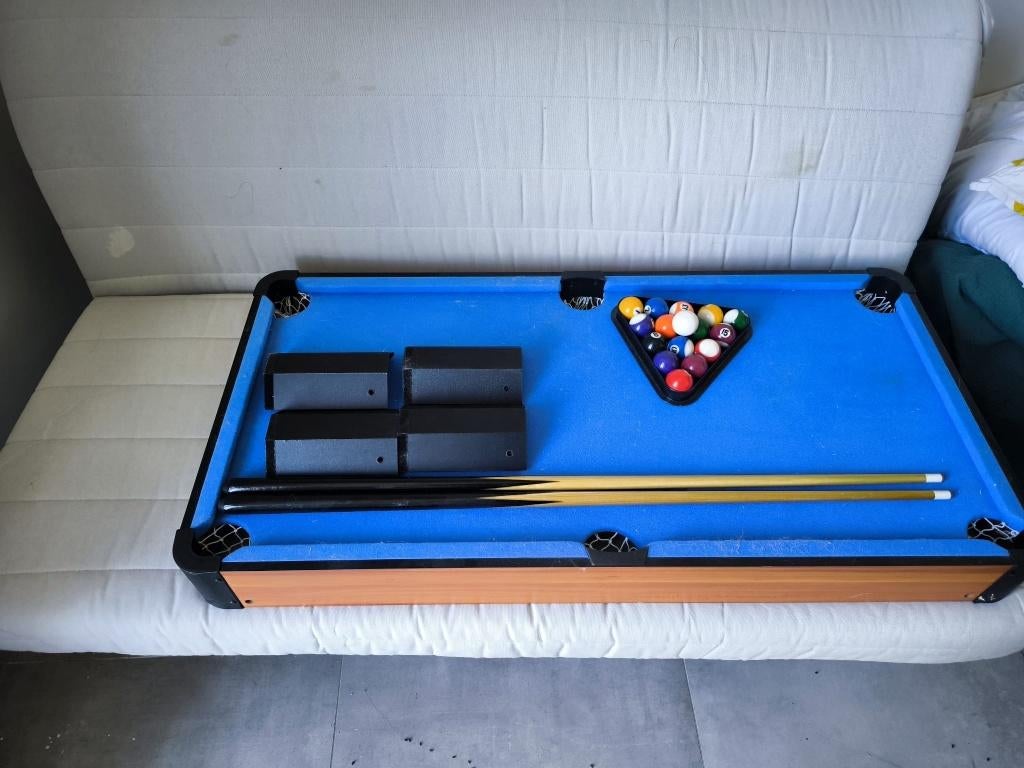 mini table de billard, Sports & Fitness, Enlèvement, Comme neuf, Table de billard