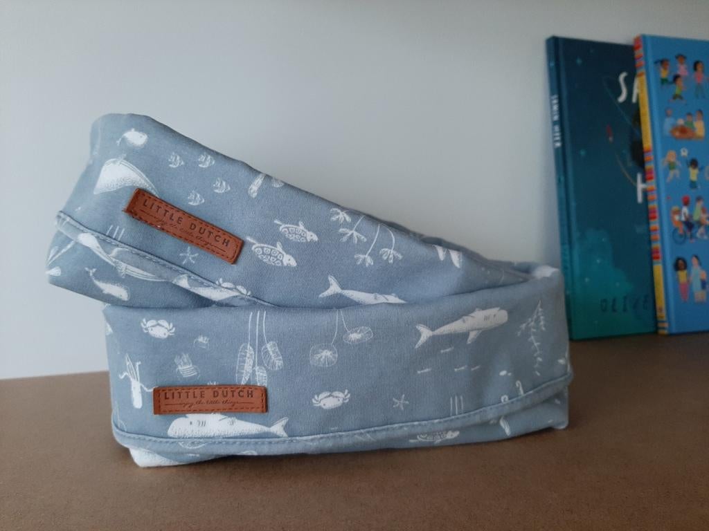 2 commodemandjes Little Dutch blauw zeedieren, Enlèvement ou Envoi, Comme neuf, Autres types, Autres marques