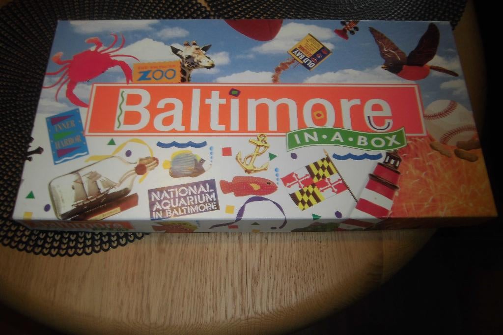 Jeu de plateau anglais Monopoly Baltimore Monopoly USA, Trois ou quatre joueurs, Enlèvement ou Envoi, Neuf, Monopoly