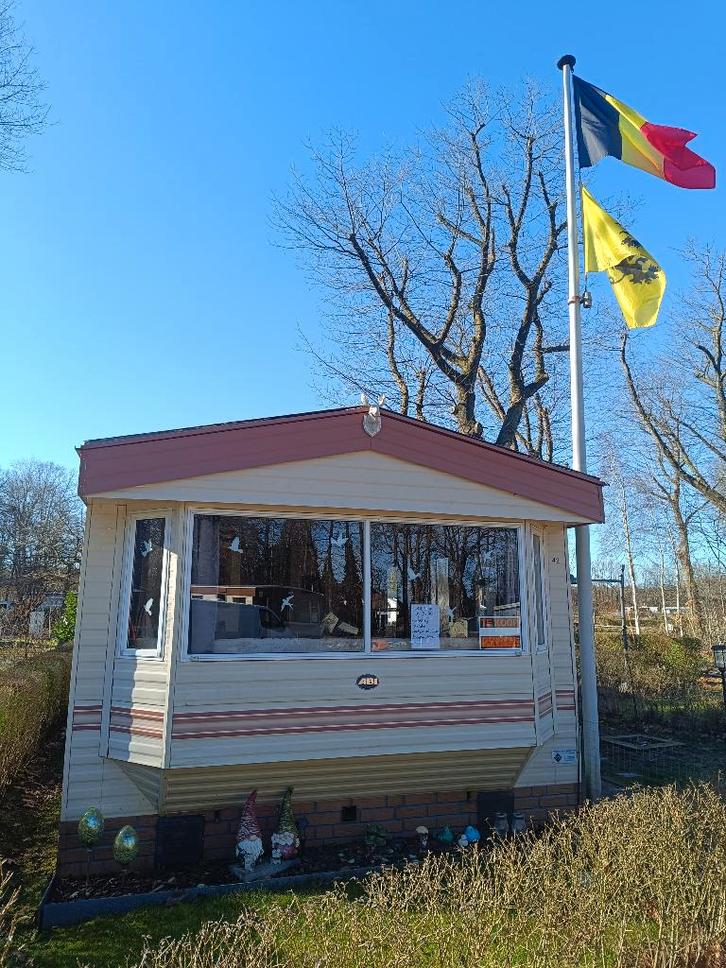 stacaravan te koop, Caravans en Kamperen, Stacaravans, tot en met 4, Ophalen