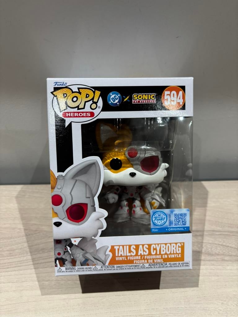 Funko Pop ! Tails Cyborg #594 — DC x Sonic The Hedgehog, Enlèvement ou Envoi