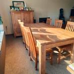 Table en teck avec 6 chaises en très bon état, Maison & Meubles, Enlèvement
