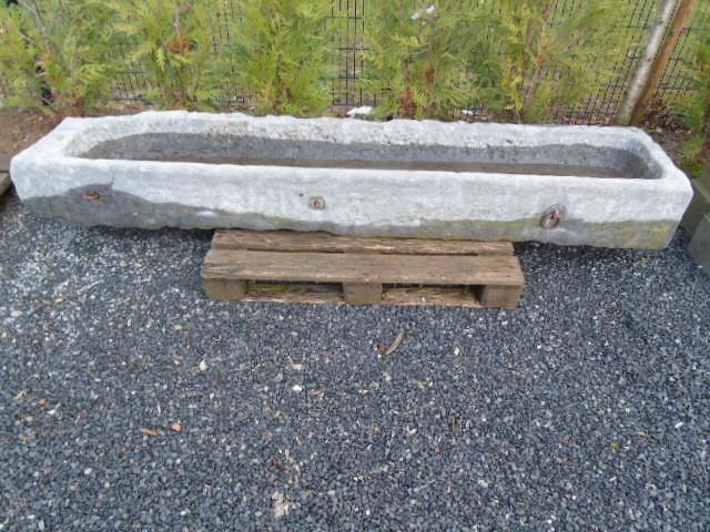 Arduin blauwe stenen trogplantenbak, goede keuze!, Tuin en Terras, Bloembakken en Plantenbakken, Gebruikt, Steen, Tuin, 30 tot 60 cm