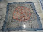 Foulard en soie très fine 1940. Art déco. Motifs floraux, Autre, Enlèvement ou Envoi, Porté