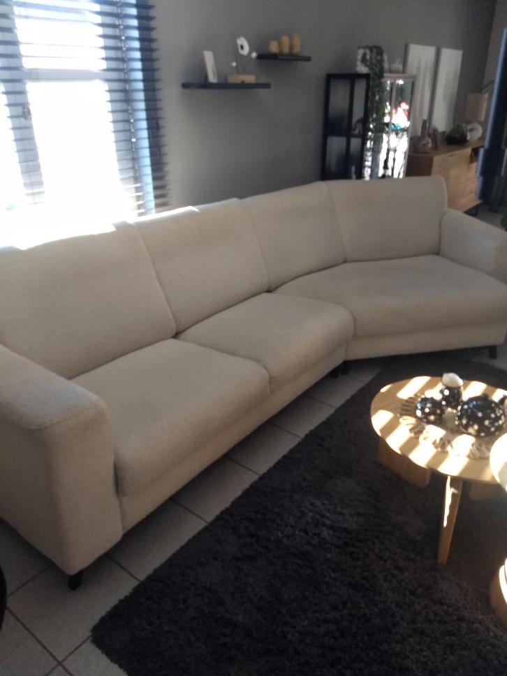 Zetel/bankstel, Huis en Inrichting, Zetels | Complete zithoeken, Zo goed als nieuw, Stof, Ophalen