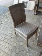 Tuinstoelen in hout teak 4 stuks, Ophalen, Gebruikt, Hout