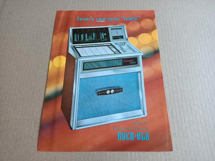 Flyer: Rock-ola 435 (1967) jukebox, Verzamelen, Automaten | Jukeboxen, Verzenden