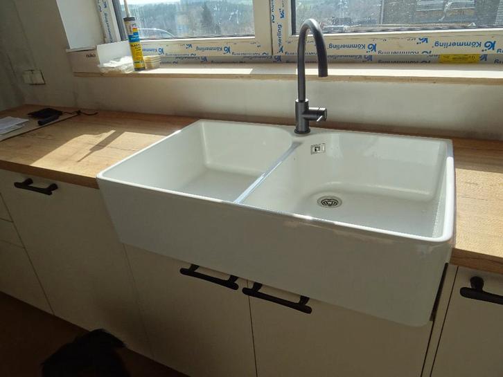 Évier double Villeroy & Boch 6332 — neuf — 550€, Maison & Meubles, Cuisine | Éléments de cuisine, Neuf, Blanc, Enlèvement