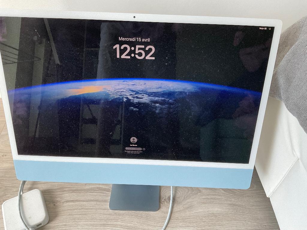 Apple iMac 24" M3 (Blauw) - iCloud / MDM Locked, Computers en Software, Apple Desktops, Niet werkend, iMac, SSD, 8 GB, Ophalen