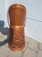 Koperen emmer met koperen handvat, handgemaakte stijl, Antiek en Kunst, Ophalen, Koper