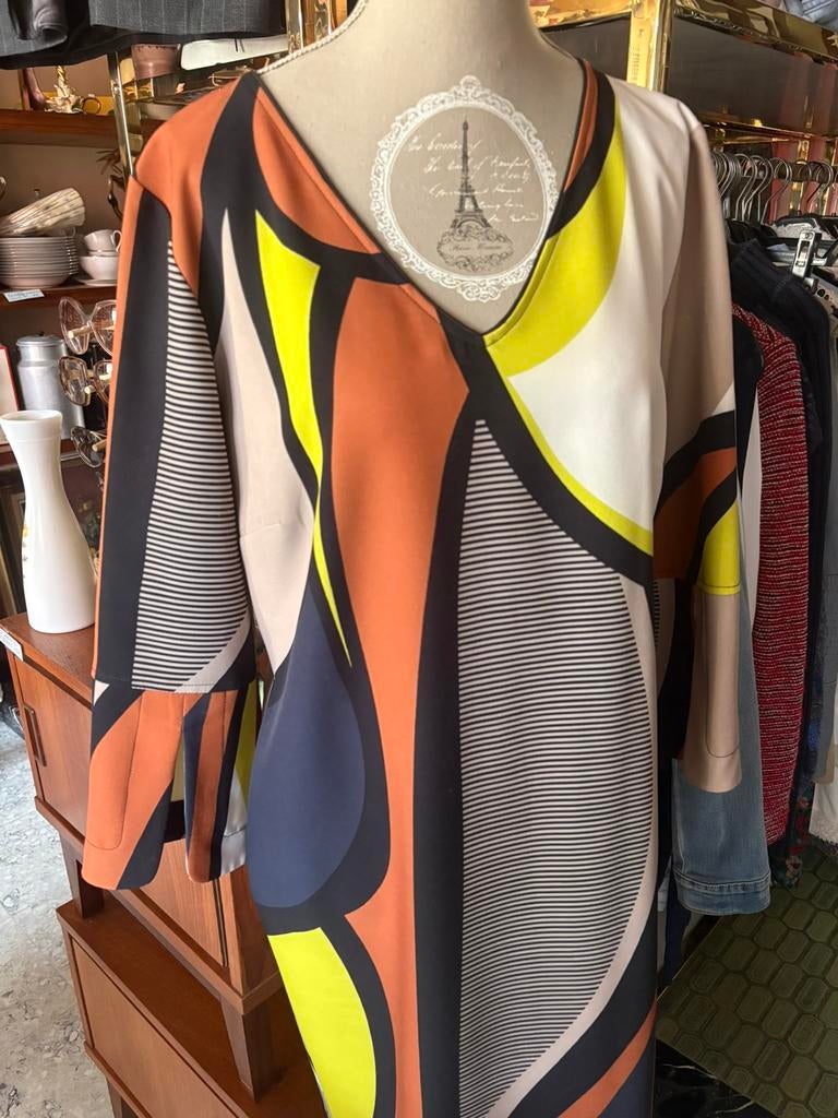 AMaNIA MO jurk met print (40), Ophalen of Verzenden, Zo goed als nieuw