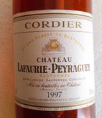 CHATEAU LAFAURIE-PEYRAGUEY 1997 - Sauternes 1er Cru Classé, Collections, Vins, Neuf, Enlèvement ou Envoi, Pleine, Vin blanc