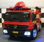 Kinder Brandweer Truck - verlichting - soft start - met RC, Ophalen of Verzenden, Nieuw, Afstandsbediening