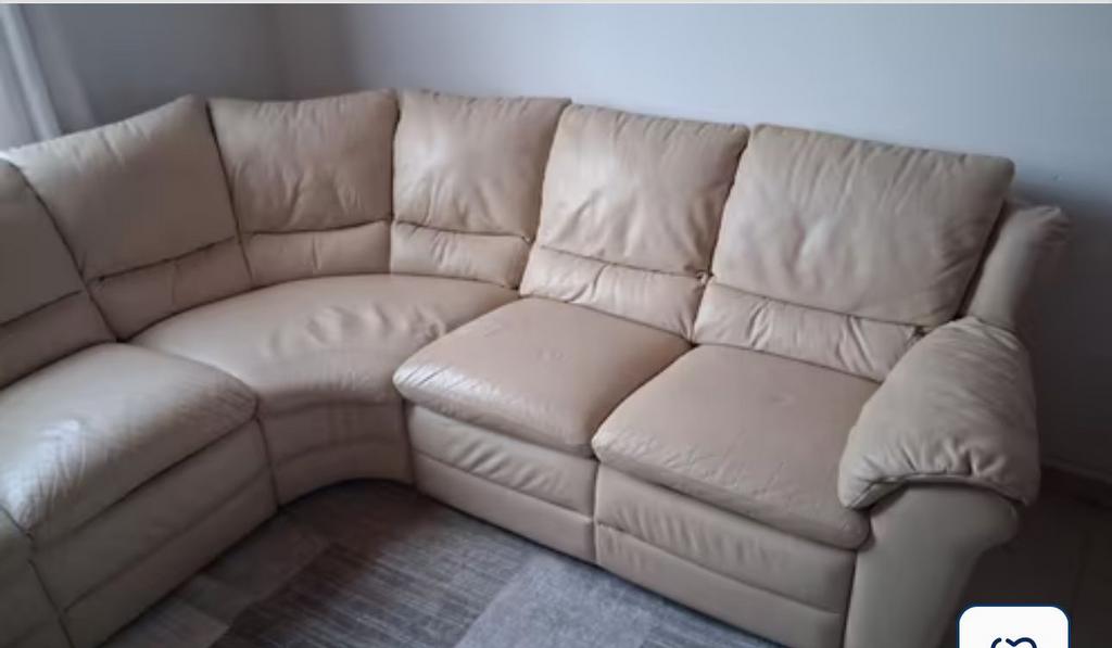 Lederen hoeksalon, Ophalen, Gebruikt, Leer, Hedendaags