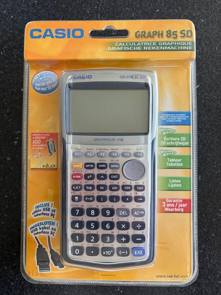 Casio Graph 85 SD – Gloednieuw in verpakking, Ophalen, Grafische rekenmachine, Nieuw