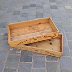 2 houten bakjes, Huis en Inrichting, Woonaccessoires | Kisten, Minder dan 50 cm, Gebruikt, 50 tot 100 cm, Ophalen of Verzenden