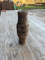 Antiek houten wielas, Ophalen