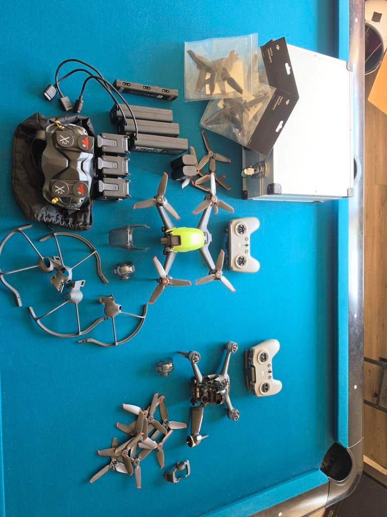 Dji fpv drone met 6 batterijen, Enlèvement