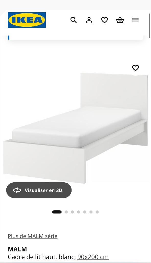 Lit, 90 cm, Une personne, Enlèvement, Utilisé