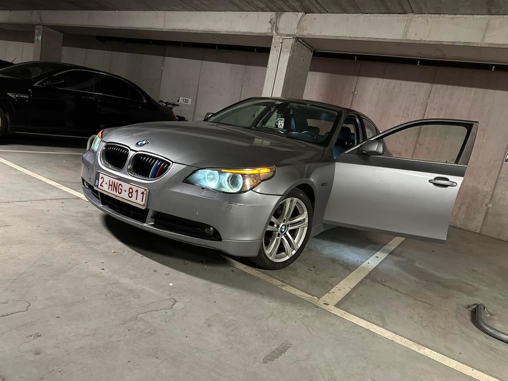 Bmw 520i met Lpg, Auto's, Achterwielaandrijving, Zwart, Leder, 5 deurs