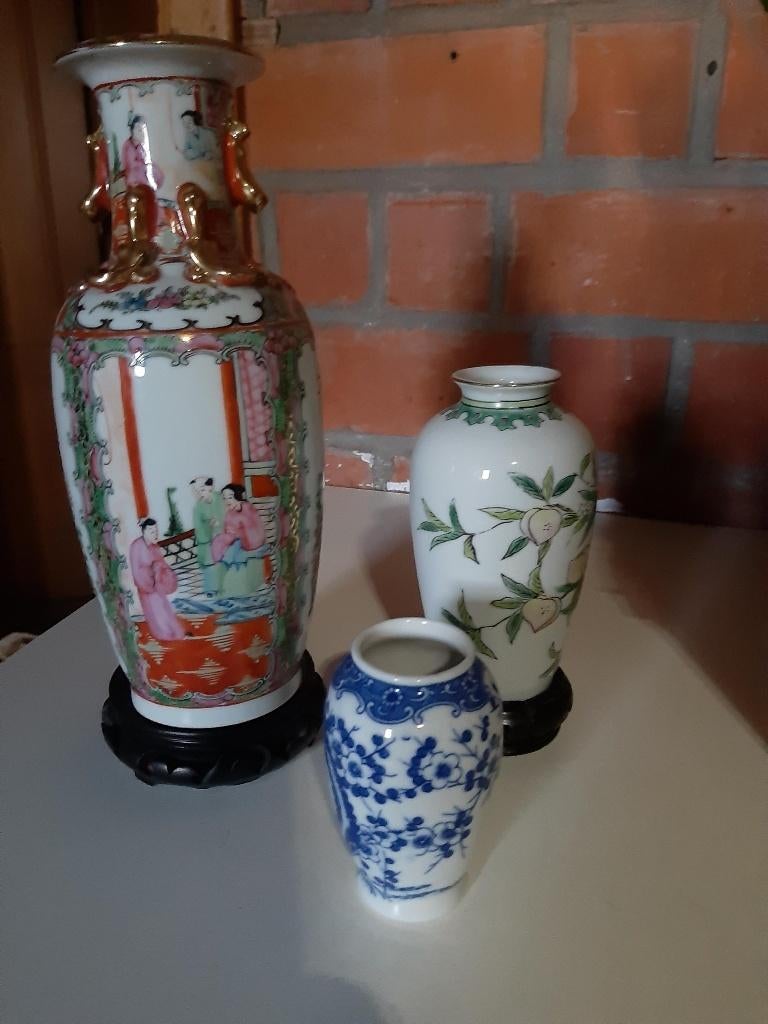 chinese vazen x3, Huis en Inrichting, Ophalen