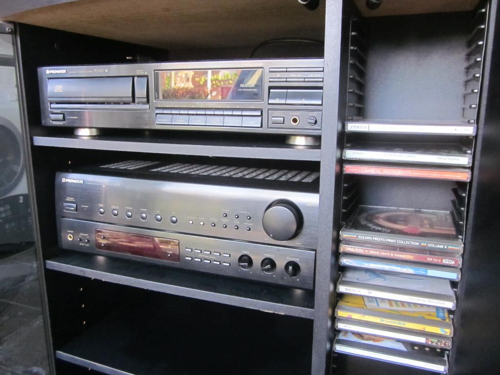 Pioneer reciever, cd      in  mooi rack, Ophalen, Gebruikt, Losse componenten, Pioneer