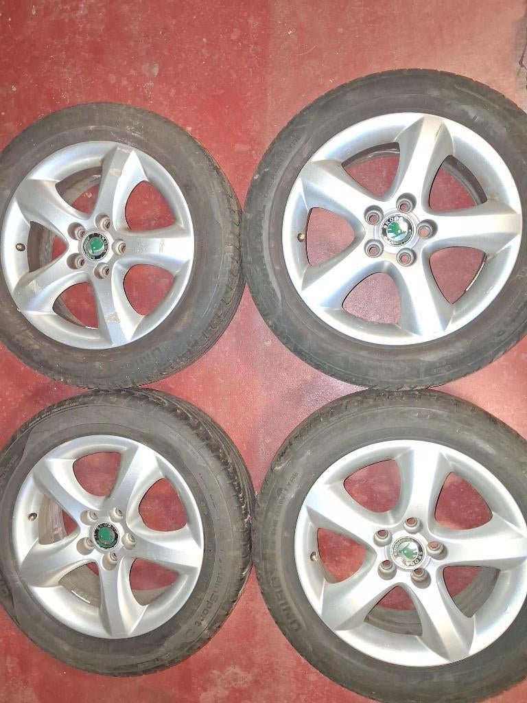 originele skoda alu velgen, Autos : Pièces & Accessoires, Pneus & Jantes, 15 pouces, Véhicule de tourisme, Pneus été, Enlèvement
