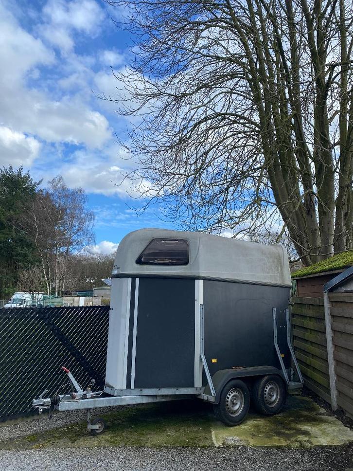 Paardentrailer B rijbewijs, Animaux & Accessoires, Chevaux & Poneys | Semi-remorques & Remorques, Comme neuf, Remorque 1½ cheval