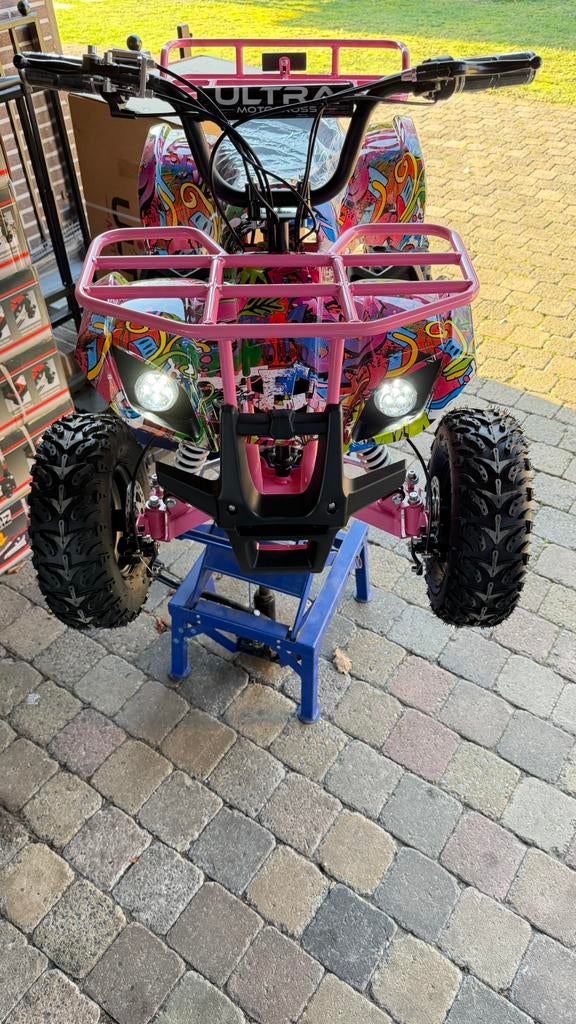 Elektrische KinderQuad Pink Graffiti Off-Road 1000Watt/48V️, Kinderen en Baby's, Speelgoed | Buiten | Accuvoertuigen, Ophalen