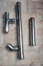 Inox pallet kachel buizen set * Top zoekertje*, Ophalen, 2 tot 4 meter, 80 mm of meer, Inox