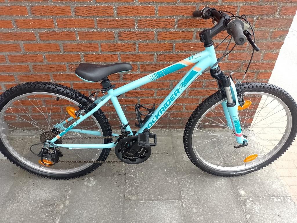 Te koop Rockrider B'Twin Decathlon 24 inch gemengde fiets, Ophalen, Velgrem, Versnellingen, Zo goed als nieuw
