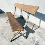 Banc de jardin vintage en fonte avec assise et dossier, Enlèvement, Utilisé