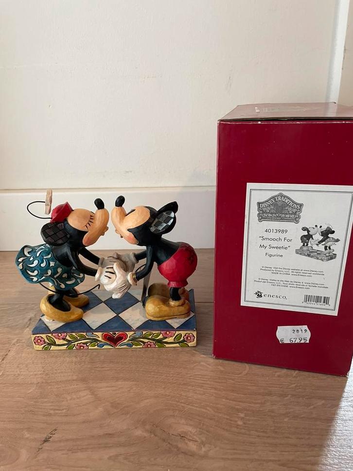 Disney traditions jim shore Mickey en Minnie Mouse, Collections, Disney, Comme neuf, Enlèvement ou Envoi